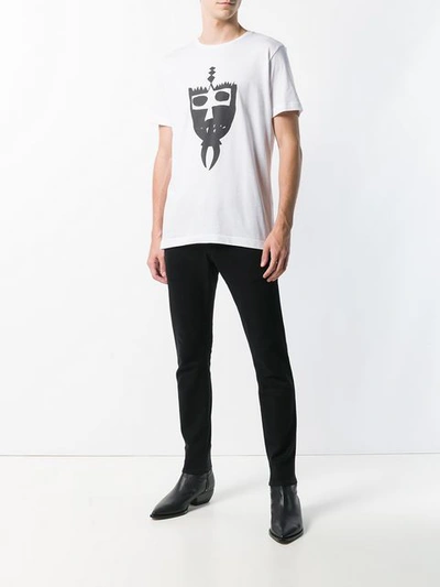 Shop Diesel Black Gold Graphic Print T-shirt - White