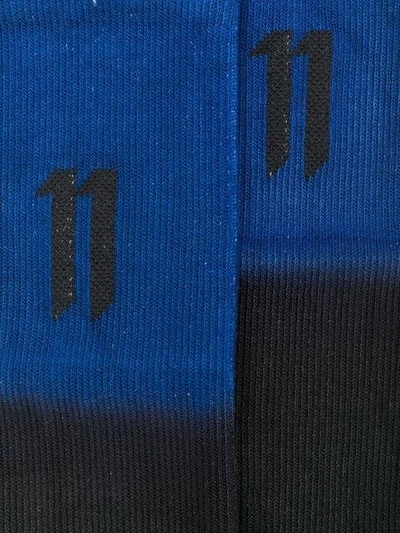 Shop 11 By Boris Bidjan Saberi Logo Knit Socks - Black