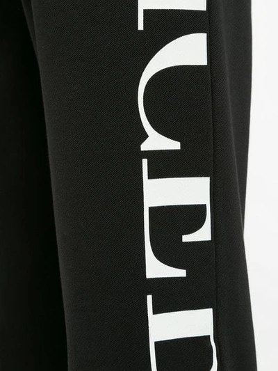 Shop Iceberg Logo Printed Track Pants - Black