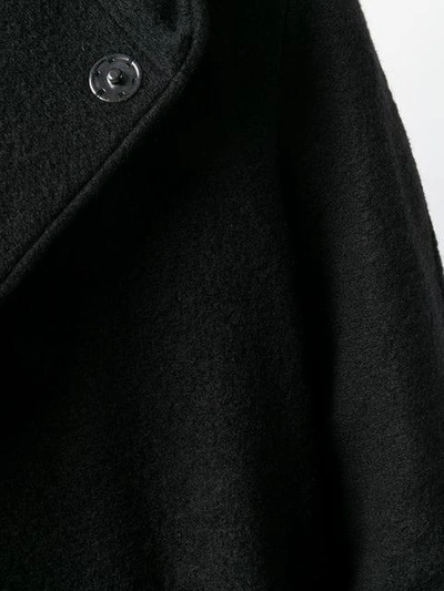 Shop Yohji Yamamoto Belted Midi Coat In 1 Black