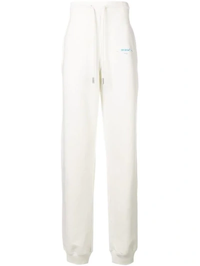 Shop Off-white High Waisted Track Pants In White