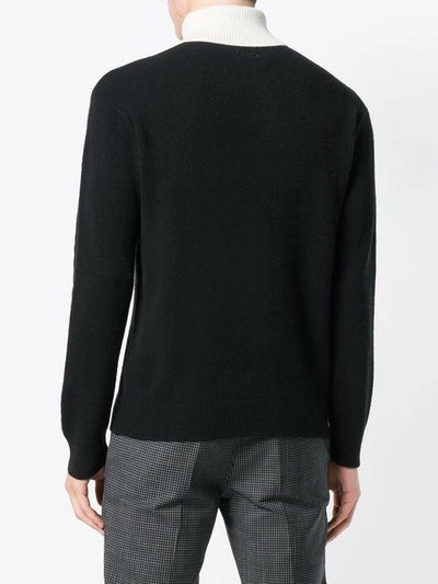 Shop Kenzo Dragon Roll Neck Sweater - Black