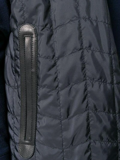 Shop Ferragamo Salvatore  Quilted Zipped Vest - Blue