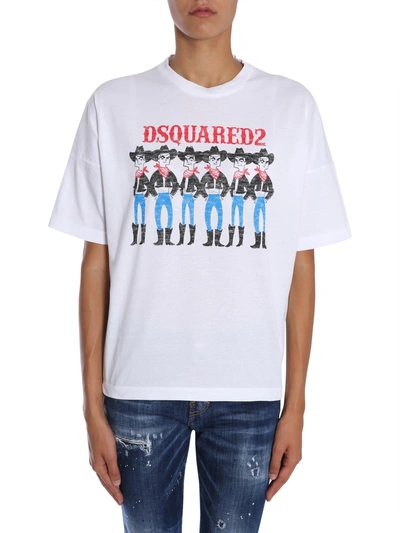 Shop Dsquared2 Leisure Fit T-shirt In White