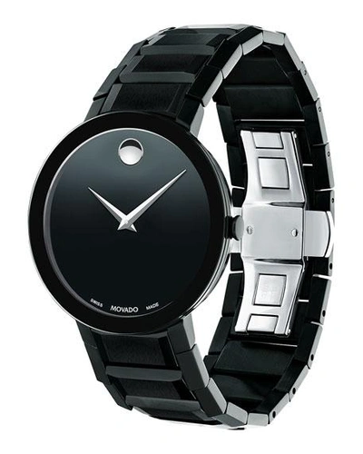 Shop Movado Men's Sapphire Stainless Steel Bracelet Watch, Black