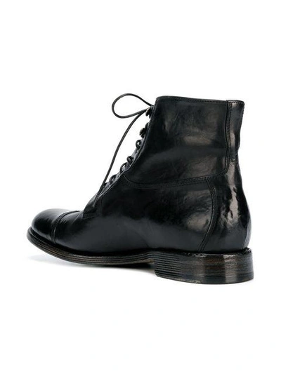 Shop Silvano Sassetti Lace-up Ankle Boots - Black