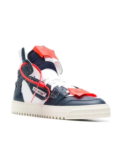 Shop Off-white Off-court Hi-tops  In 3001 Blue White