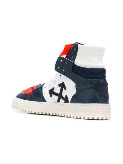 Shop Off-white Off-court Hi-tops  In 3001 Blue White