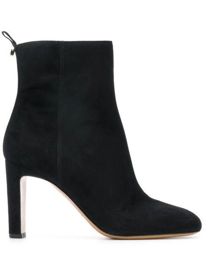 Shop Emporio Armani Heeled Ankle Boots - Black