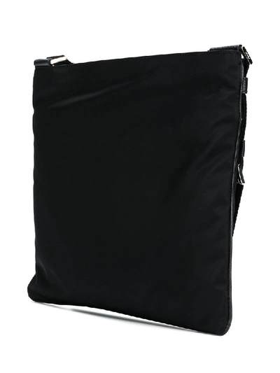 Shop Prada Vela Messenger Bag - Black