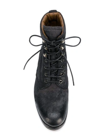Shop Silvano Sassetti Lace-up Work Boots - Black