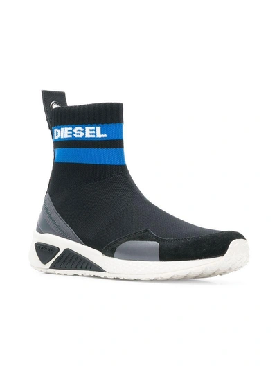 Shop Diesel Sock Style Trainers  In Black