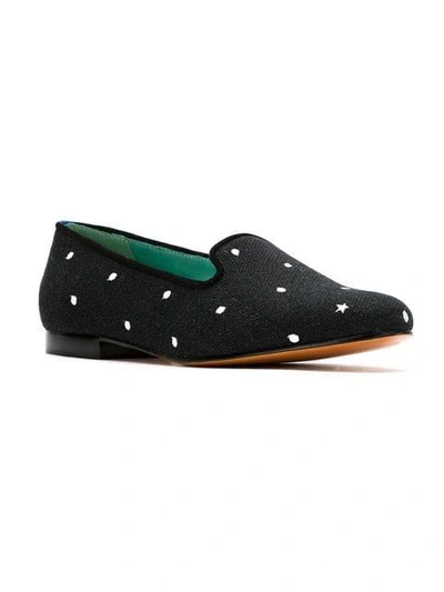 Shop Blue Bird Shoes Petit Pois Loafers In Black