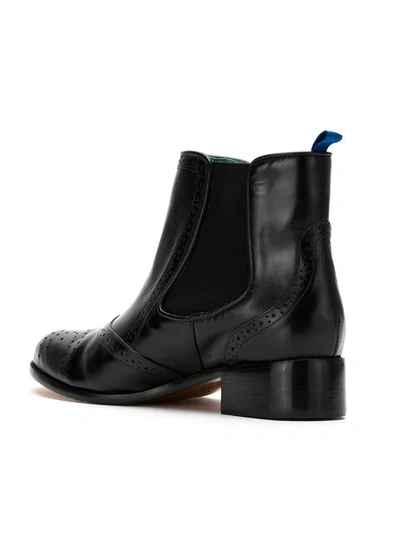 Shop Blue Bird Shoes York Leather Boots In Black