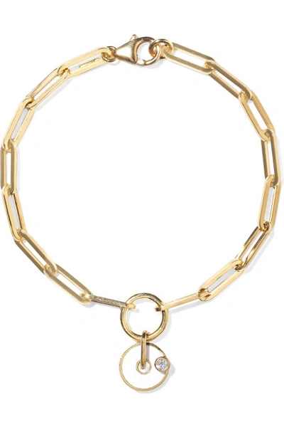 Shop Foundrae 18-karat Gold, Enamel And Diamond Bracelet