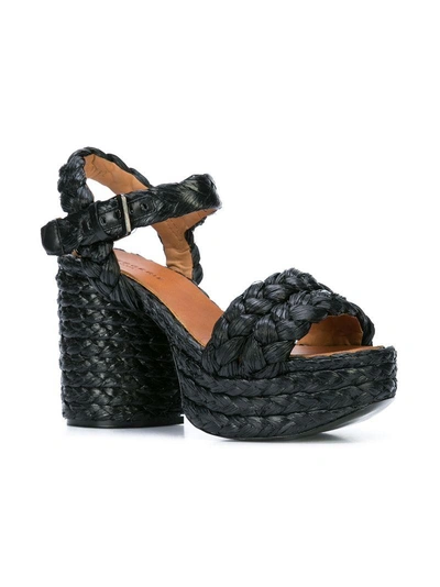 Shop Clergerie Block Heel Sandals - Black