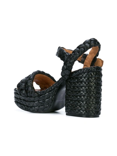 Shop Clergerie Block Heel Sandals - Black
