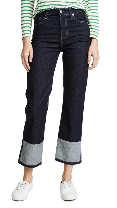 Shop Ag The Rhett Cuffed Jeans In Blue Note