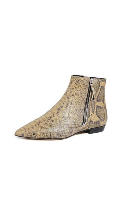 Shop Isabel Marant Dawie Booties In Natural