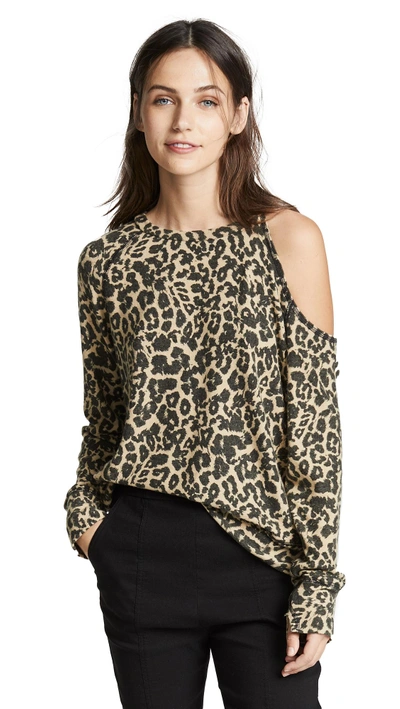 Shop Lna Brushed Leopard Flynn Sweater