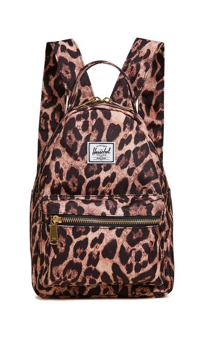 Shop Herschel Supply Co Nova Mini Backpack In Desert Cheetah