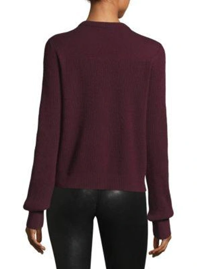 Shop Rag & Bone Ace Cashmere Cropped Sweater In Ivory