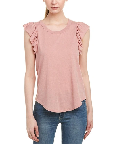 Shop Chaser Ruffle Shirttail T In Pink