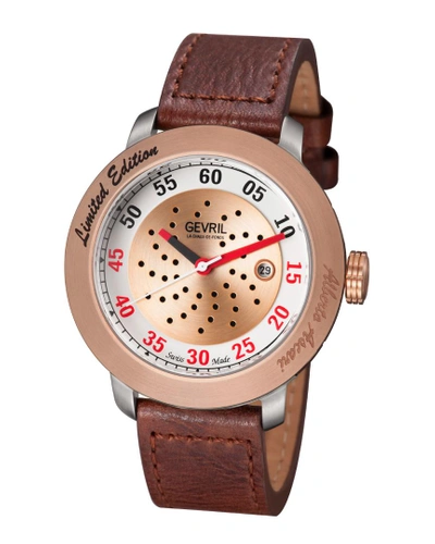 Shop Gevril Alberto Ascari Limited Edition Watch In Nocolor