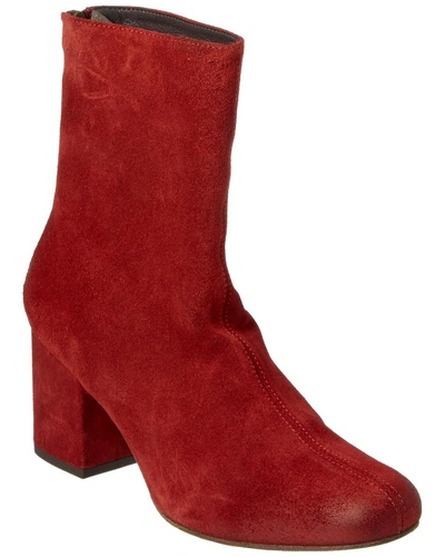 Shop Free People Cecile Suede Ankle Boot In Red