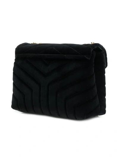 Shop Saint Laurent Loulou Shoulder Bag In Black