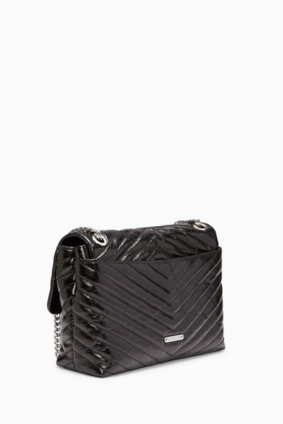 Rebecca Minkoff Edie Medium Convertible Leather Shoulder Bag In Black |  ModeSens