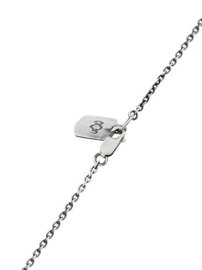 Shop Yohji Yamamoto Silver Glass Holder Necklace In Metallic