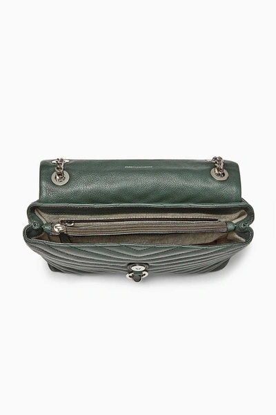 Shop Rebecca Minkoff Edie Flap Shoulder Bag In Pine