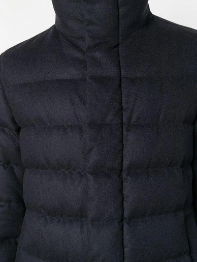 Shop Herno Padded High-neck Coat - Blue
