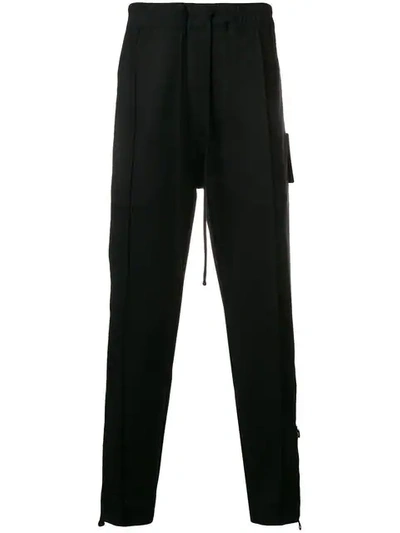 Shop Tom Ford Drawstring Track Trousers In Black