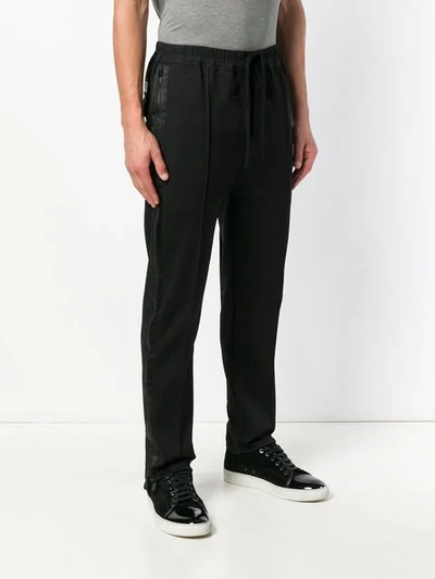 Shop Tom Ford Drawstring Track Trousers In Black