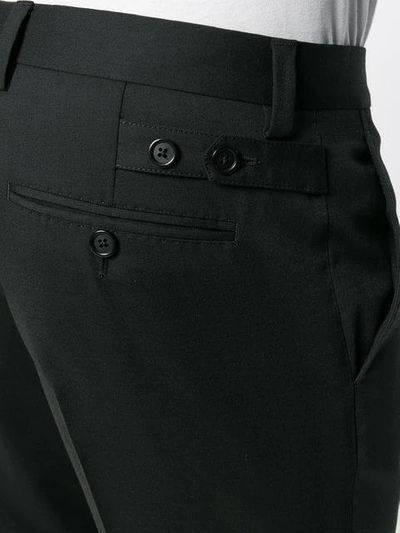 Shop Dolce & Gabbana Cropped Tapered Trousers In Black