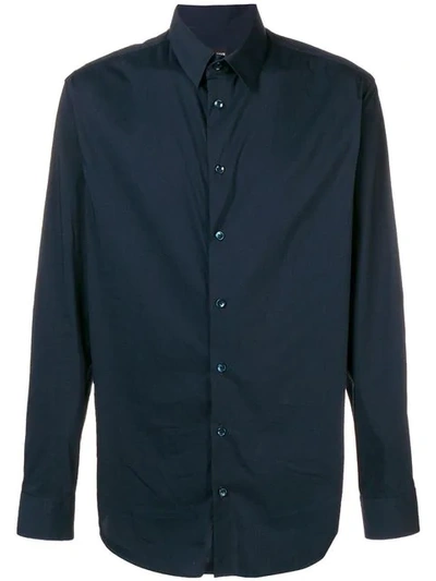 Shop Giorgio Armani Klassisches Hemd - Blau In Blue
