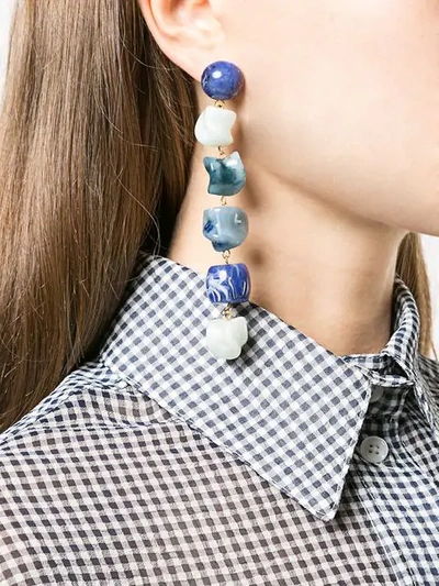 Shop Cult Gaia Stone Earrings - Blue