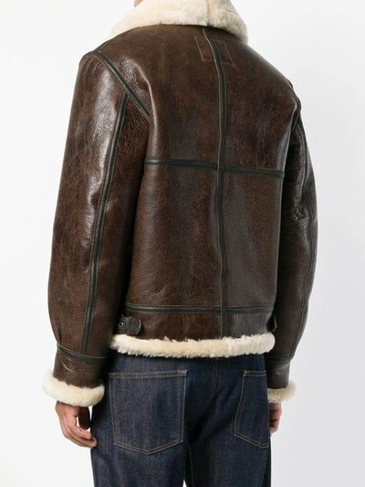 Shop Schott Leather Jacket - Brown