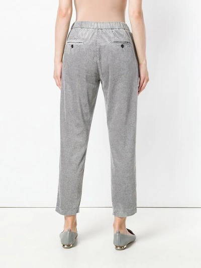 Shop Barena Venezia Barena Cropped Corduroy Trousers - Grey