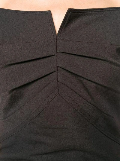 Shop Helmut Lang Fitted Short Dress In Black