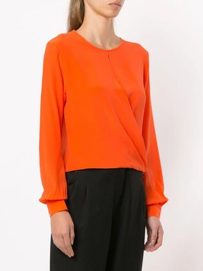 Shop Egrey Wrap Style Top - Orange