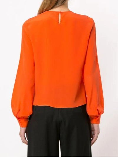 Shop Egrey Wrap Style Top - Orange