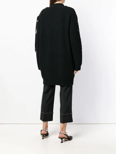 Shop N°21 Sequin Midi Cardigan In Black