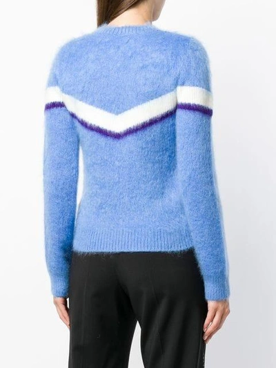 Shop N°21 Striped Furry Jumper In 6320