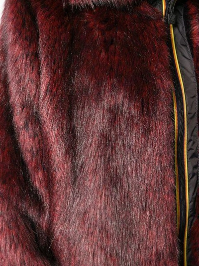 Shop Faith Connexion Faux Fur Coat In Red