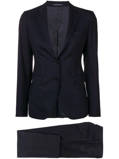 Shop Tagliatore Two-piece Formal Suit - Blue