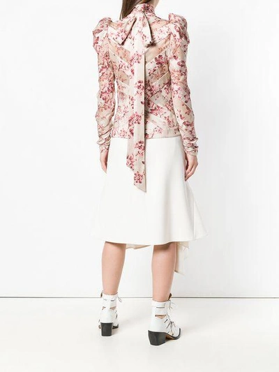 Shop Zimmermann Floral Print Blouse - Neutrals