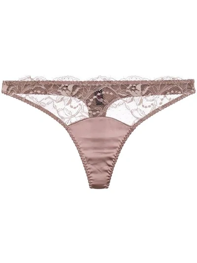 Signature lace thong